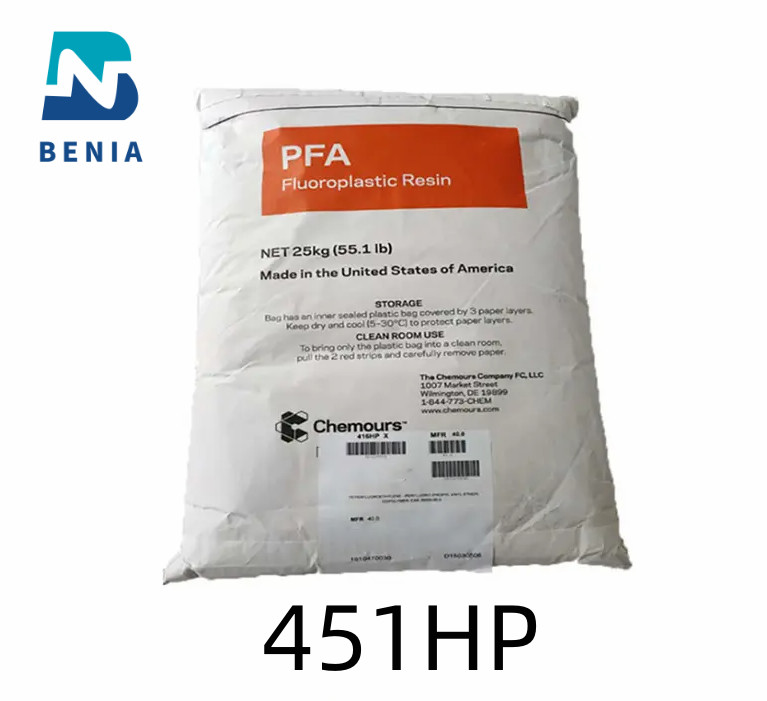고순도 파이프 라이닝용 Dupont PFA 451HP PFA 플라스틱