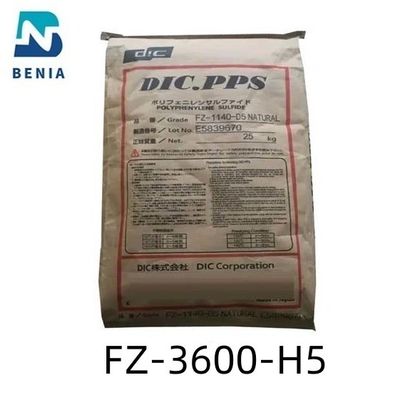 낮게 보강된 DIC 펄스/초 FZ-3600-H5 폴리페닐렌설파이드계 수지 글라스 광물은 전체 색을 가스를 제거합니다