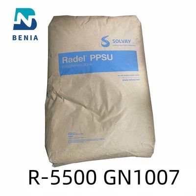 플라스틱 불투명한 전체 색을 설계하는 솔배이 PPSU 라델 R-5500 GN1007 폴리페닐술폰 수지