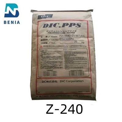 DIC 펄스/초 Z-240 DIC.PPS 낟알 GF40 폴리페닐렌설파이드계 수지 40% 글라스 강화된 우수한 처리 능력 전체 색