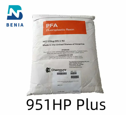 듀폰 PFA 951HP 플러스 PFA 페르플루로알코시 처녀 펠릿 파우더 파이프 라인링