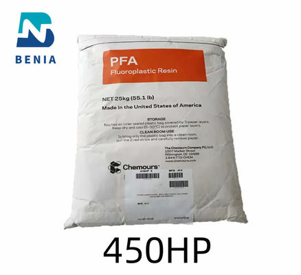 듀폰 PFA 450HP 페르플루로알코시 PFA 부리 파이프 / 밸브 / 피팅용 재료